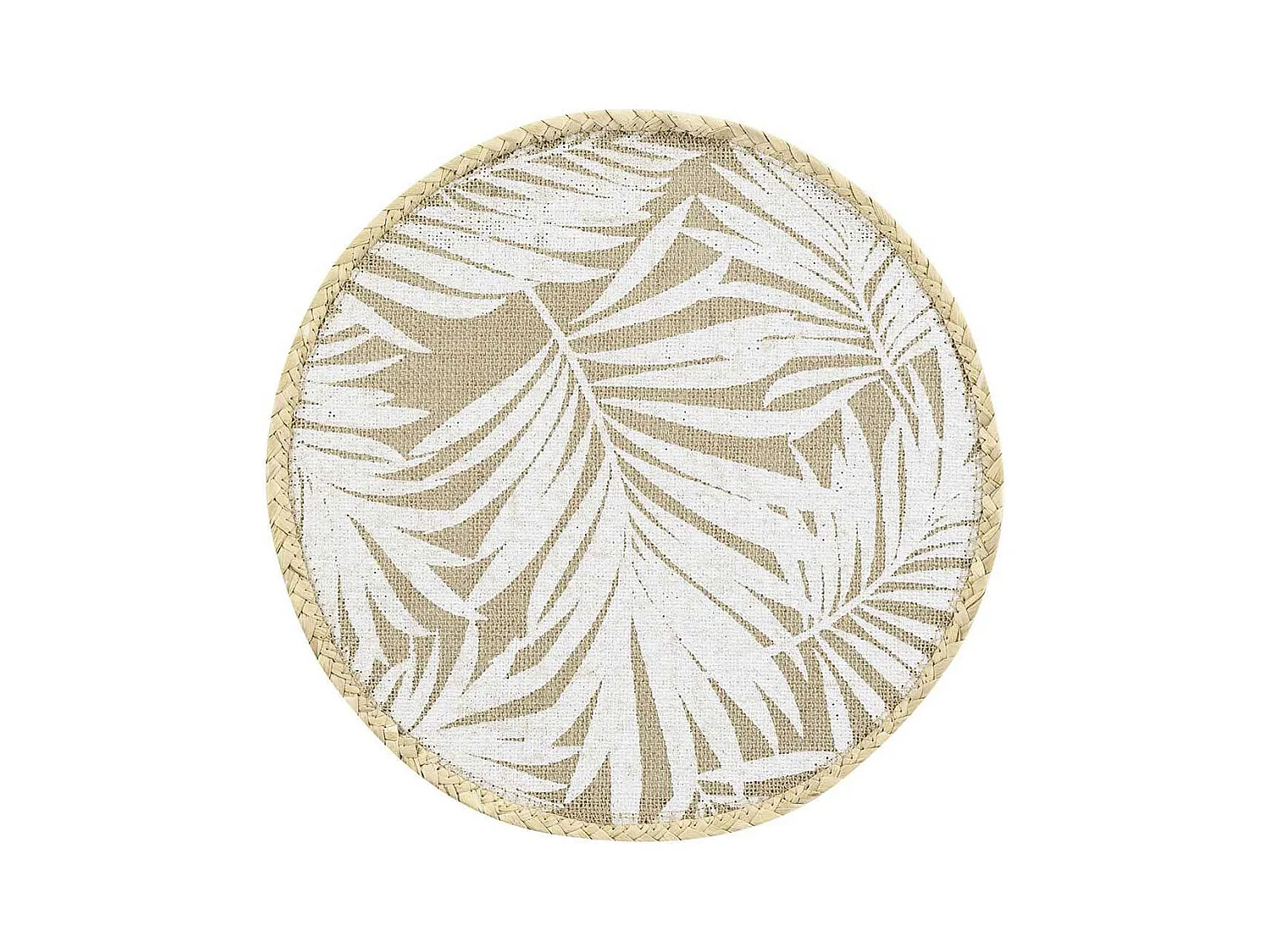 Set de Table Rond en Jute "Palam" 38cm Naturel