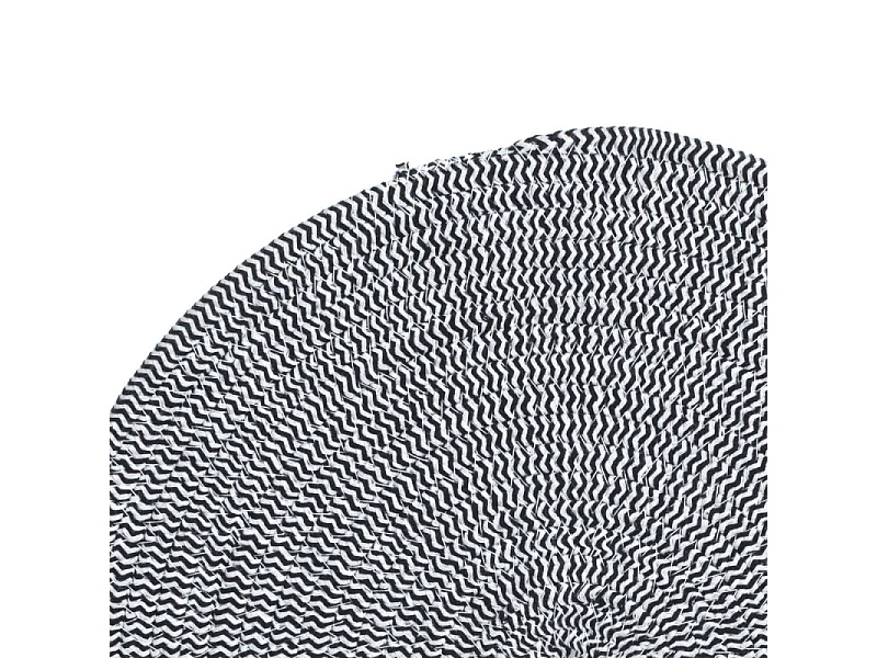 Set de Table Déco "Coton" 38cm Noir