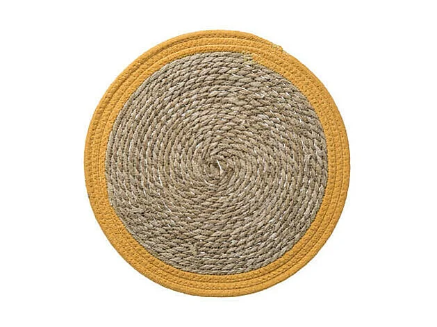 Set de Table Déco "Happy Pop" 38cm Jaune