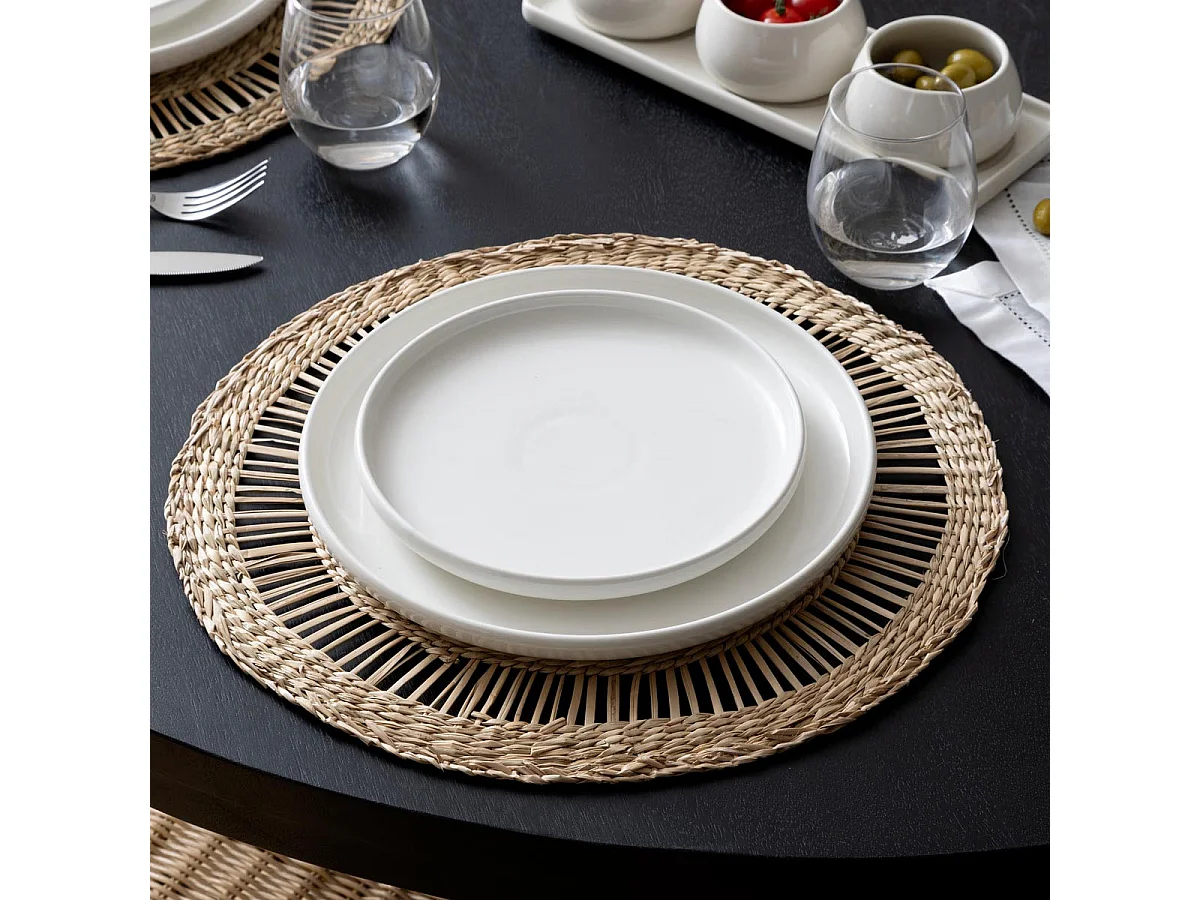 Set de Table Déco "Spring Water" 38cm Naturel