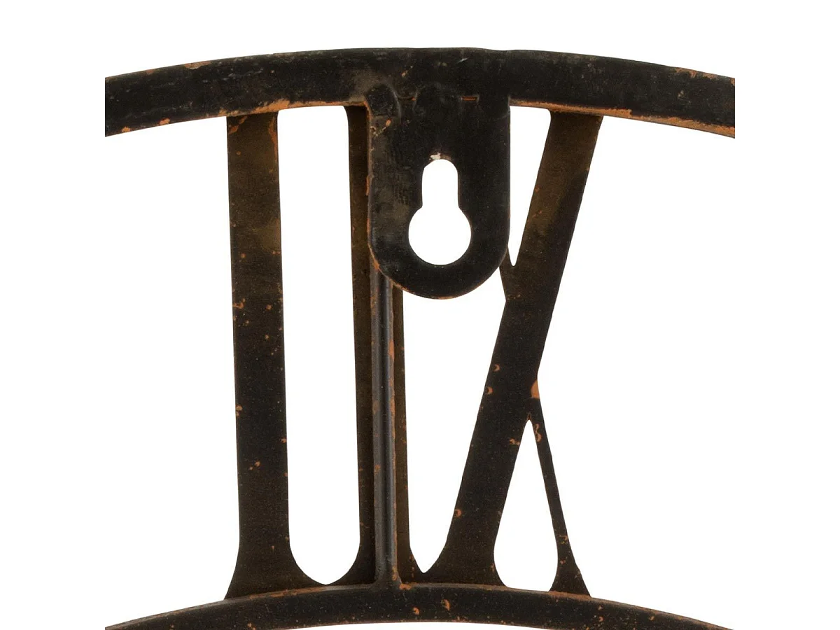 Horloge Murale Design "Roues" 60cm Rouille