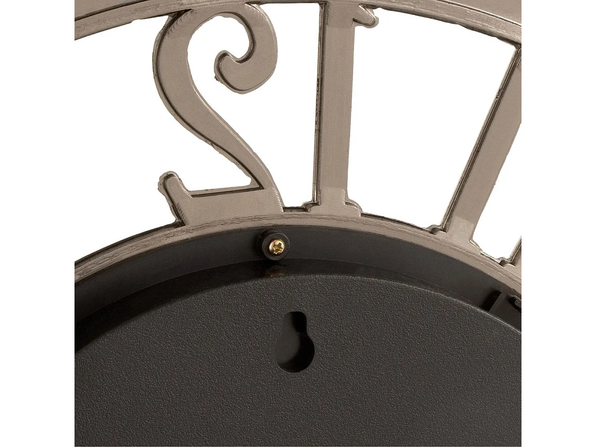 Horloge Murale Vintage "Mécanisme" 53cm Argent