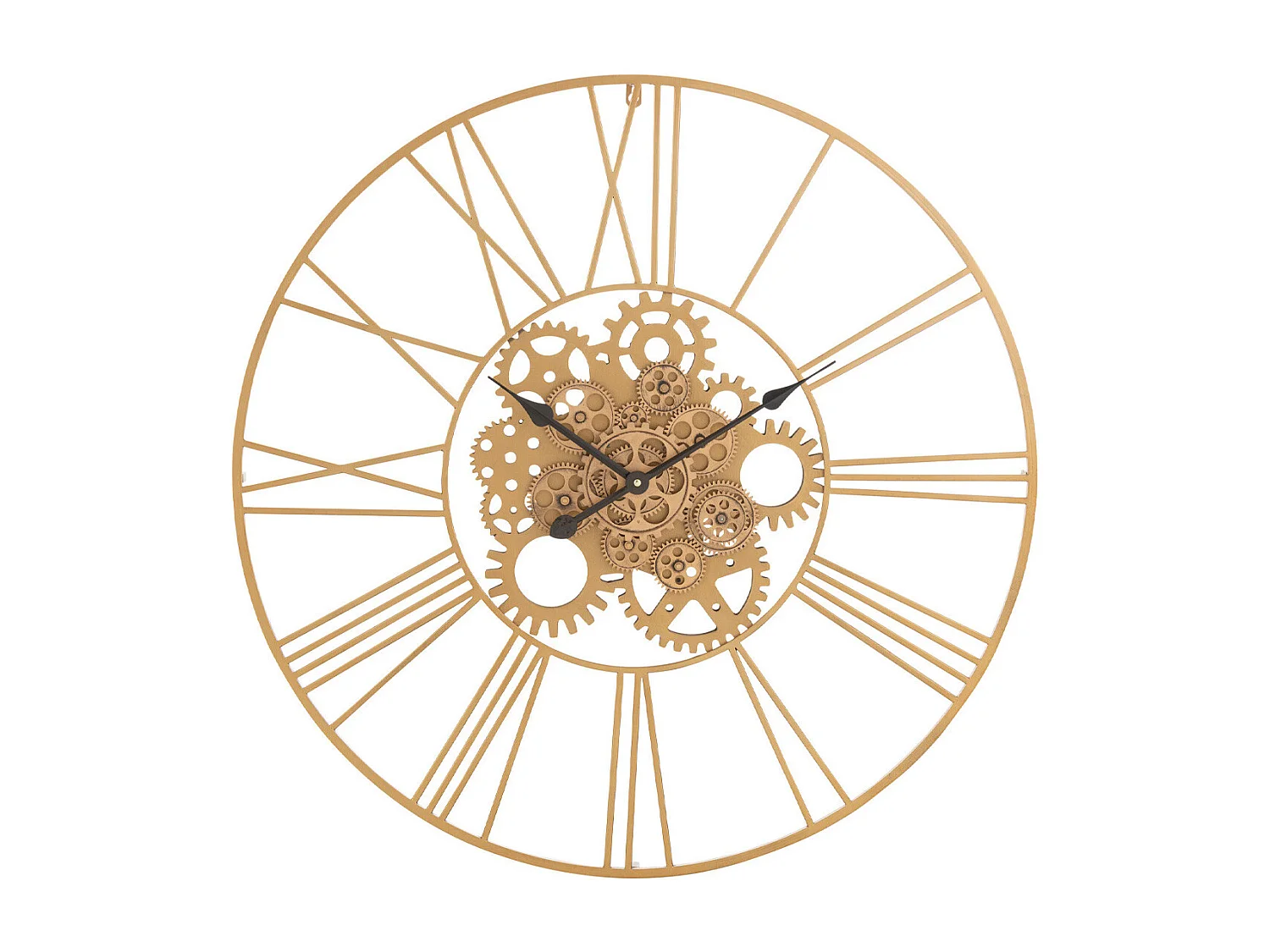 Horloge Murale Design "Pietro" 80cm Or