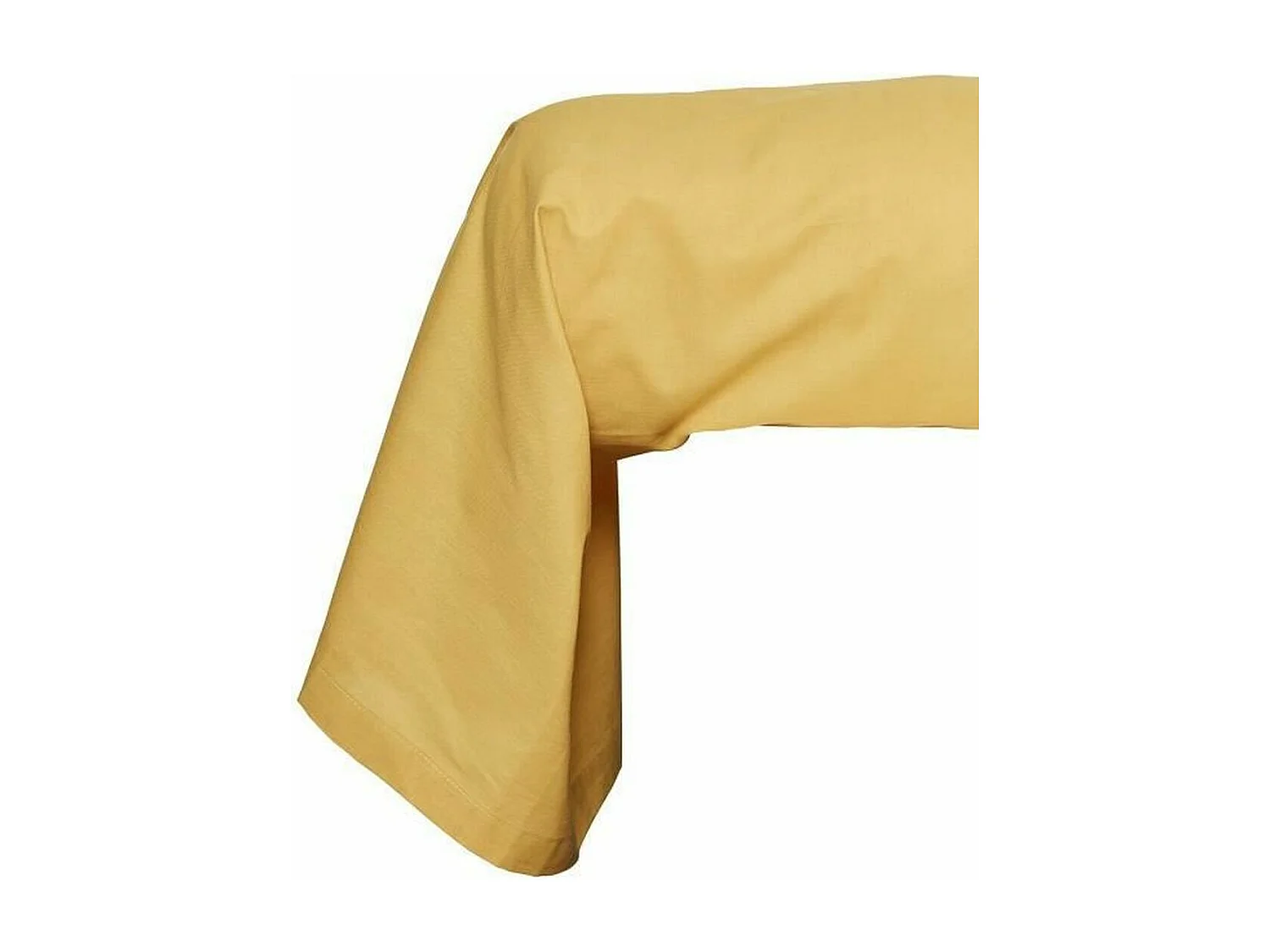 Taie de traversin - 45 x 185 cm uni - Ocre