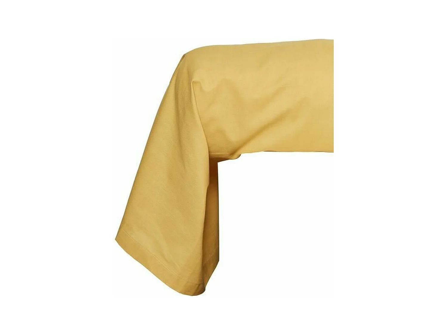 Taie de traversin - 45 x 185 cm uni - Ocre