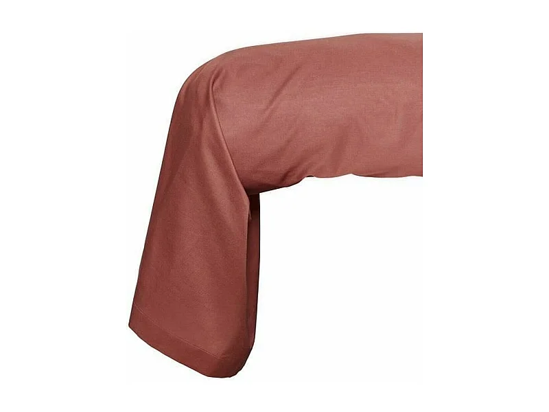 Bolster case - 45 x 185 cm effen - Terracotta