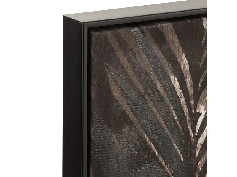 Tableau Peinture Déco "Gorille" 107x108cm Marron Foncé