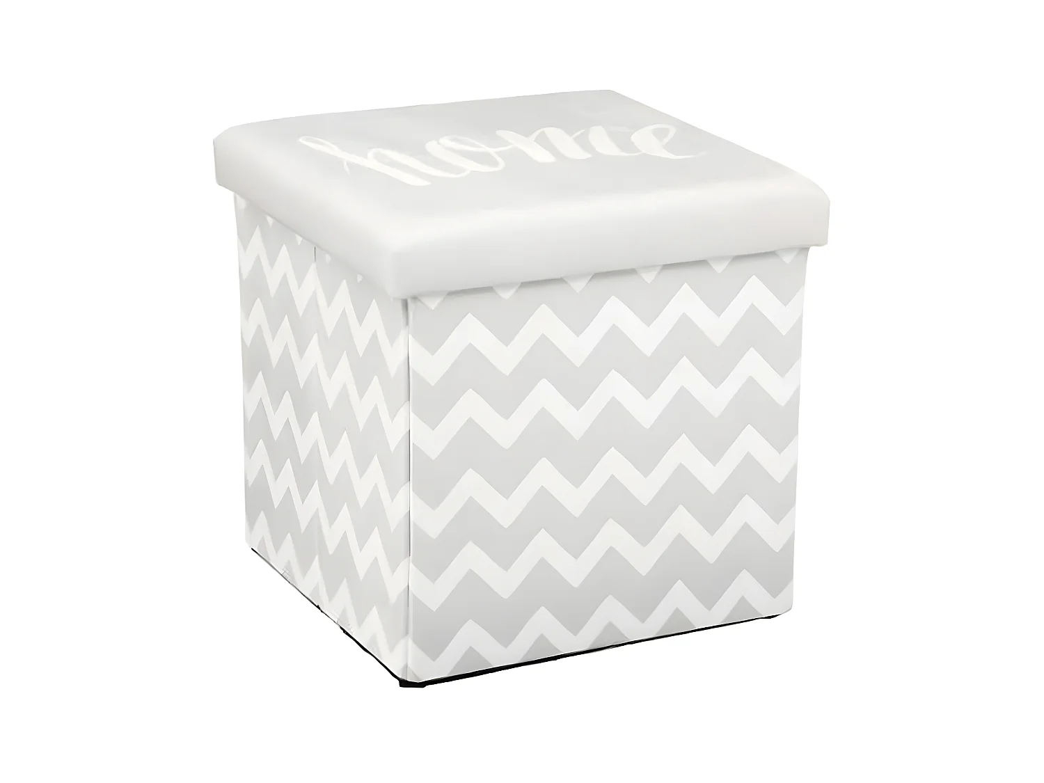 Pouf Pliable "Hello Home" 38cm Gris