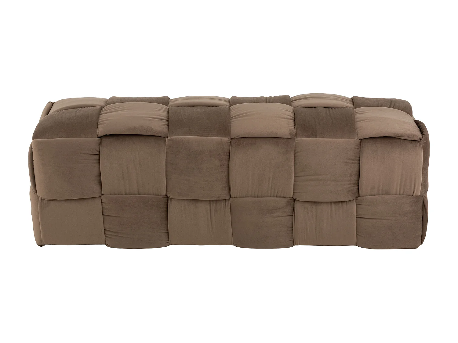 Pouf Design "3 Personnes" 120cm Marron