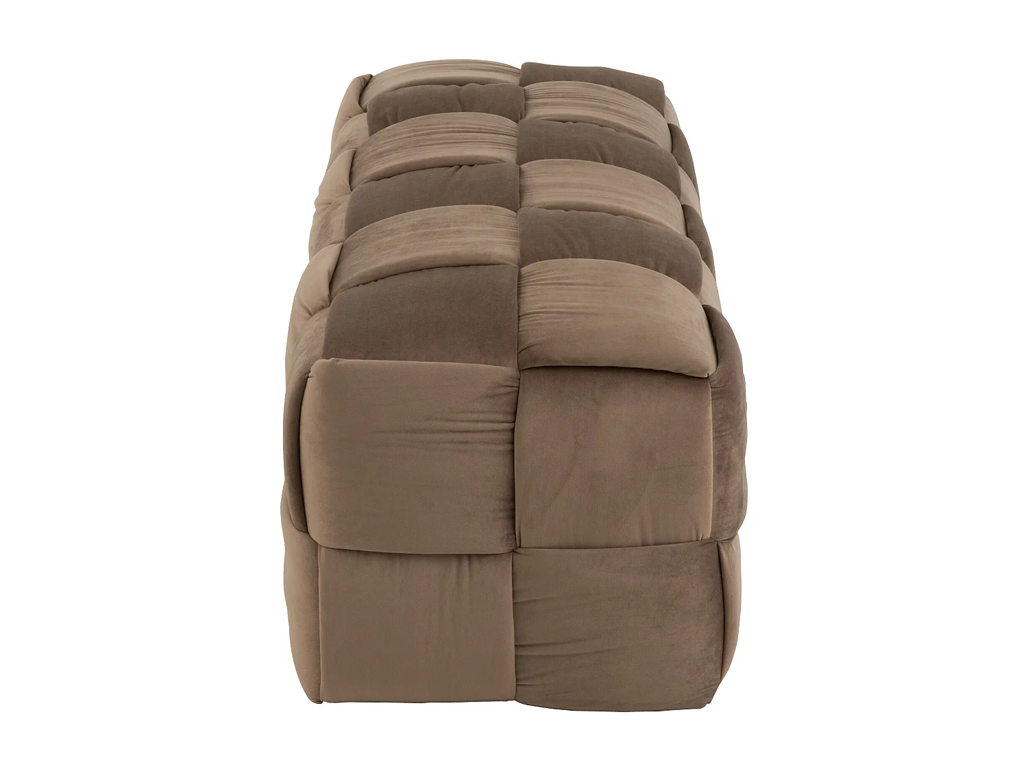 Pouf Design "3 Personnes" 120cm Marron