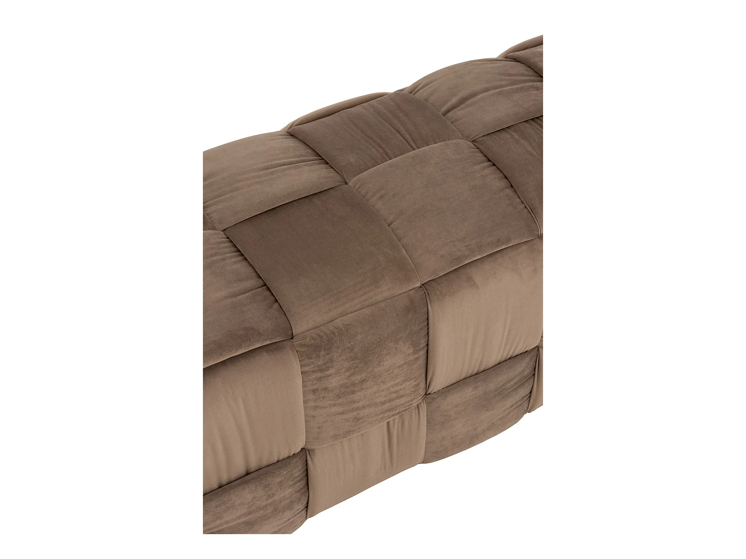 Pouf Design "3 Personnes" 120cm Marron