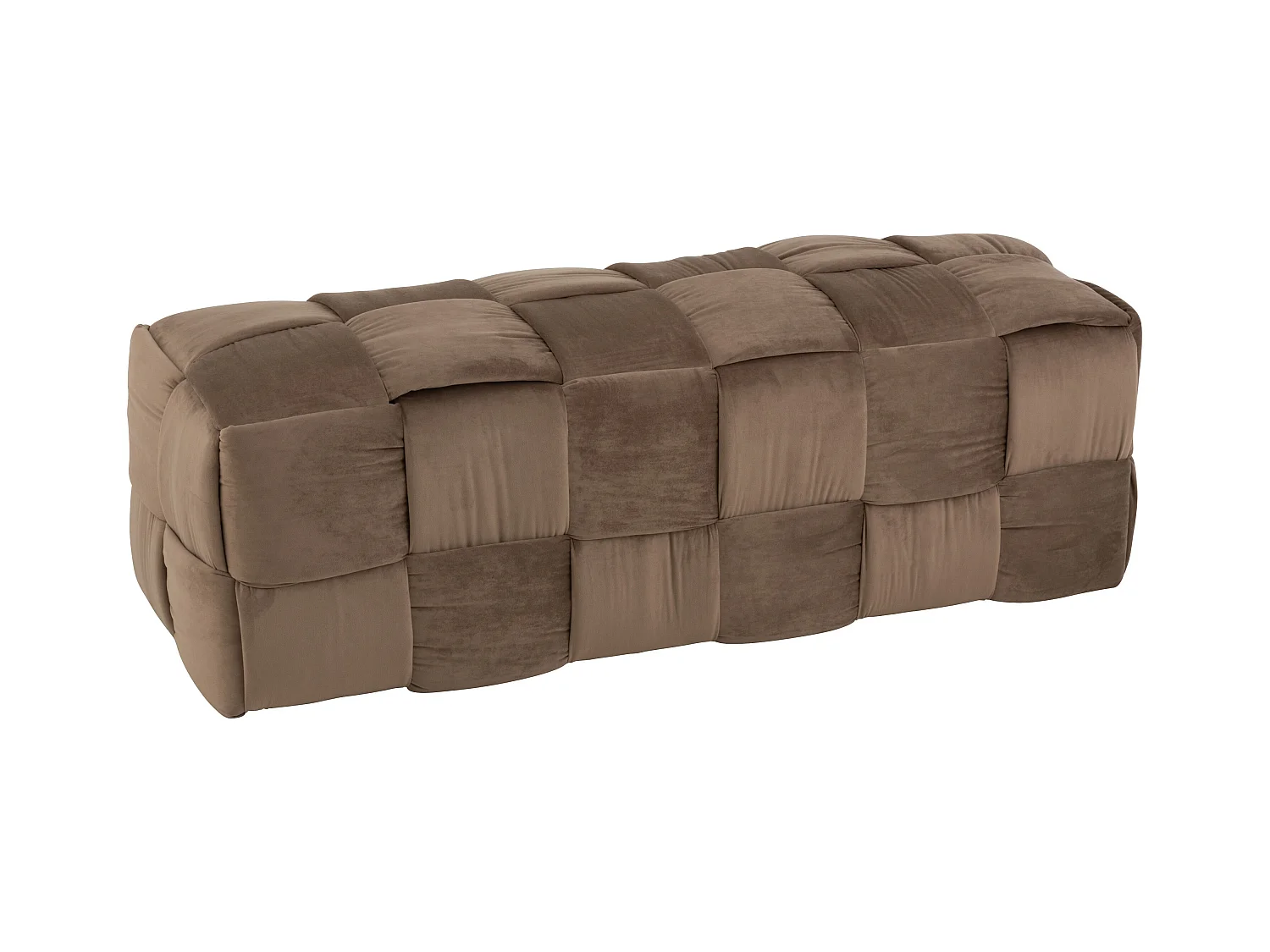 Pouf Design "3 Personnes" 120cm Marron
