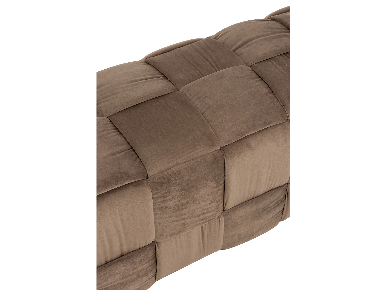 Pouf Design "3 Personnes" 120cm Marron