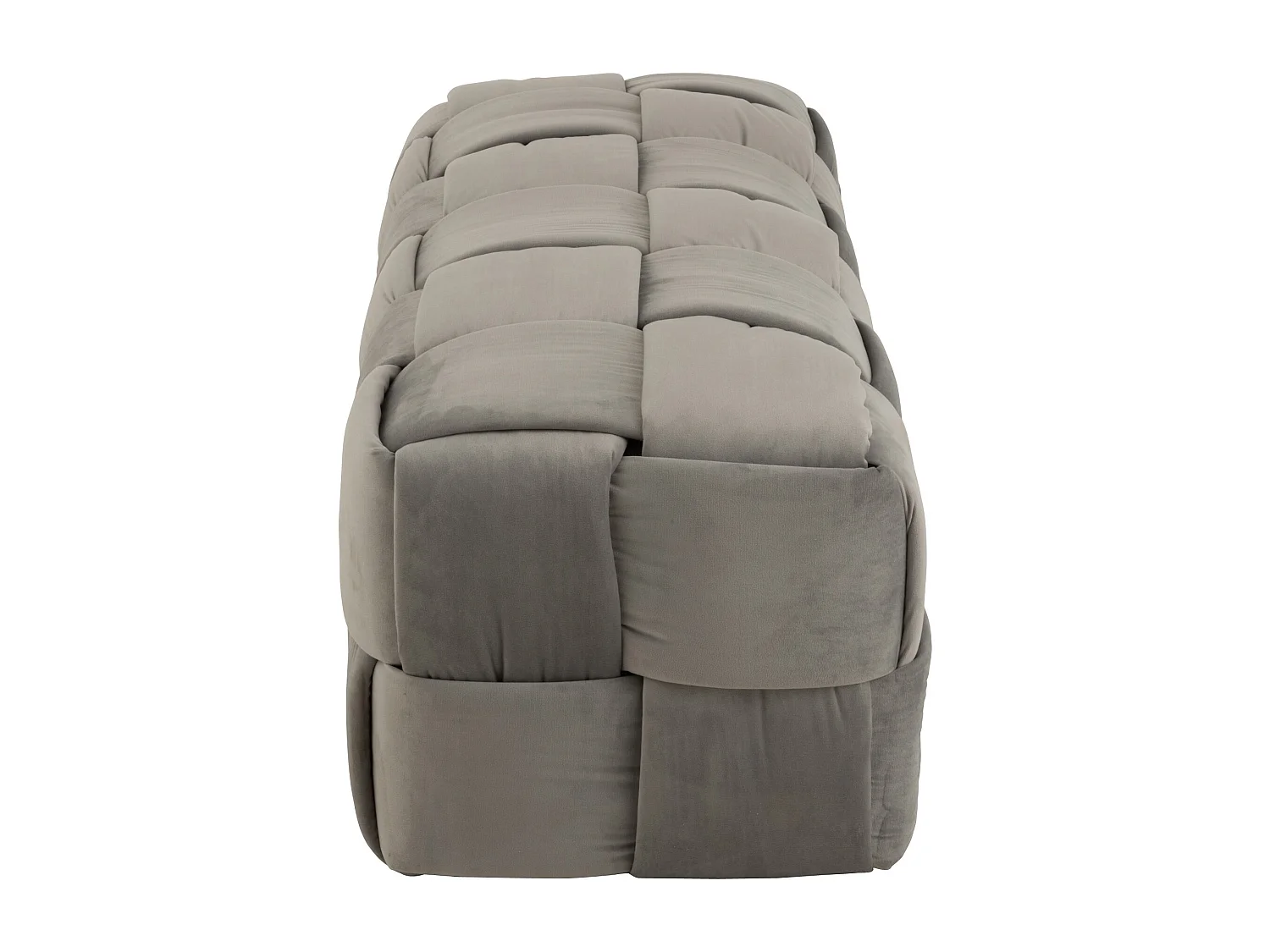 Pouf Design "3 Personnes" 120cm Gris Clair