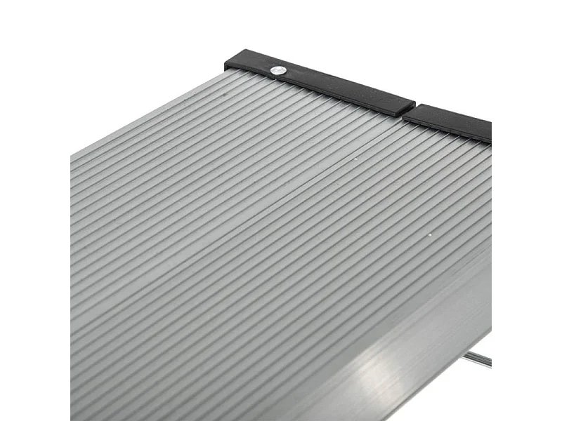 Marchepied Design "2 Marches" 48cm Argent & Noir