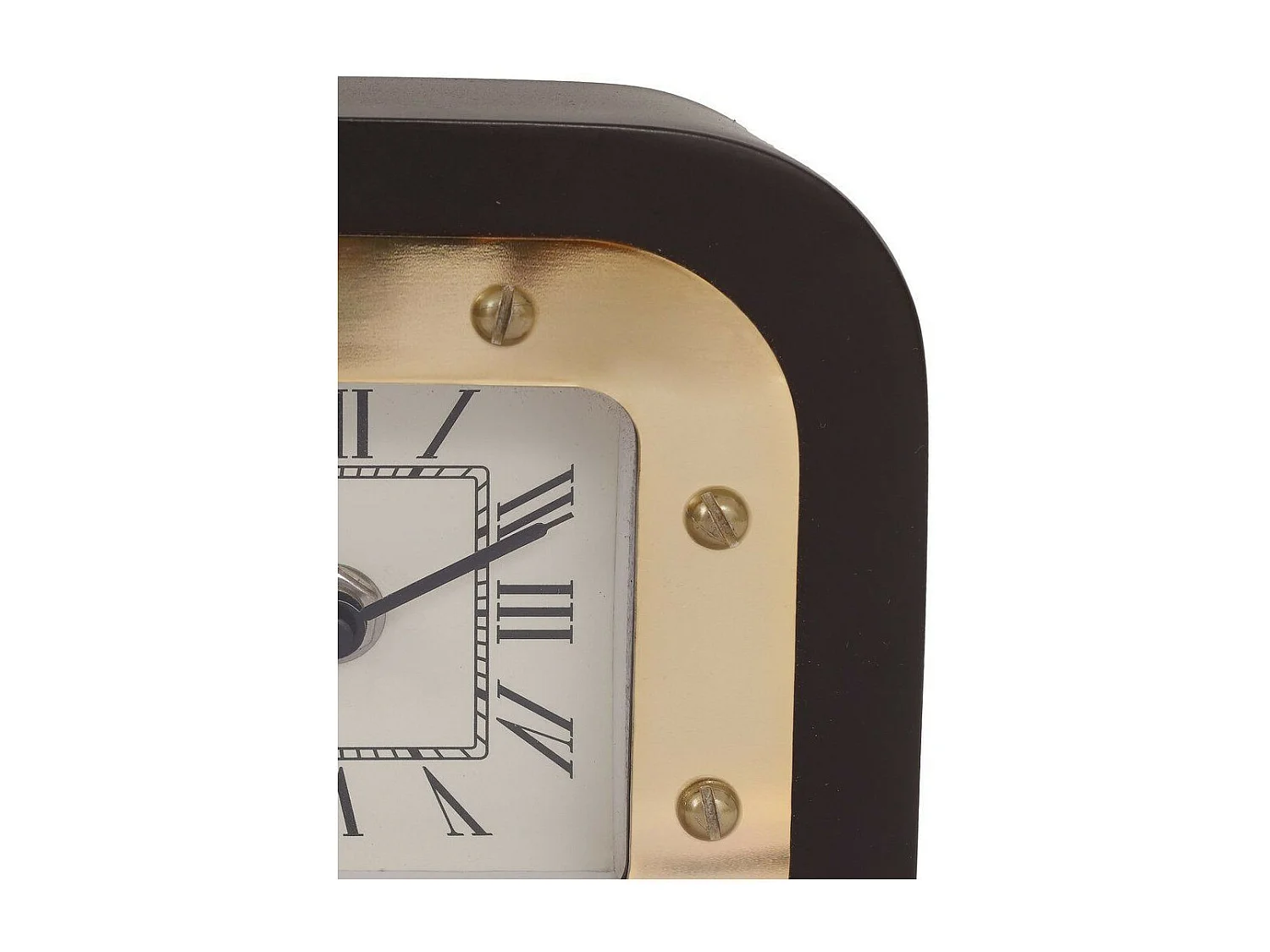 Horloge à Poser "Vouman" 14cm Or & Noir