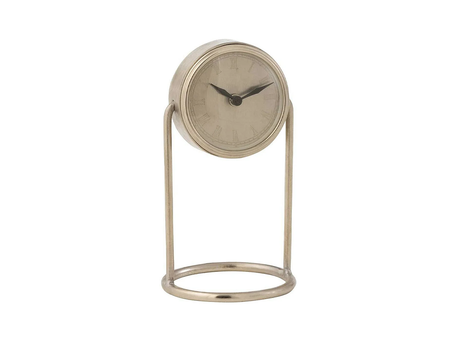 Horloge à Poser en Métal "Rétro" 36cm Argent