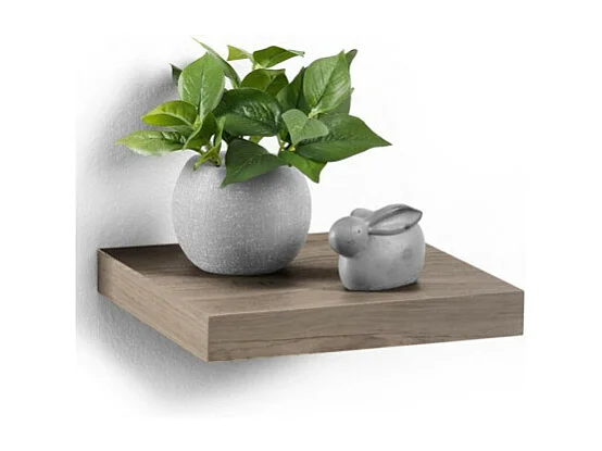 Étagère Murale Design "Flottante" 25cm Chêne