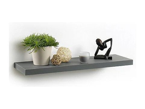 Étagère Murale Design "Flottante" 75cm Anthracite