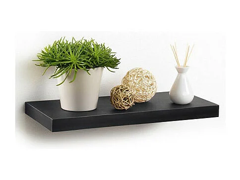 Étagère Murale Design "Flottante" 50cm Noir