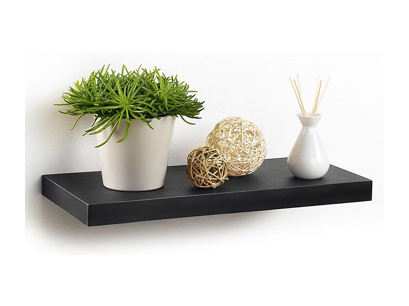 Étagère Murale Design "Flottante" 50cm Noir