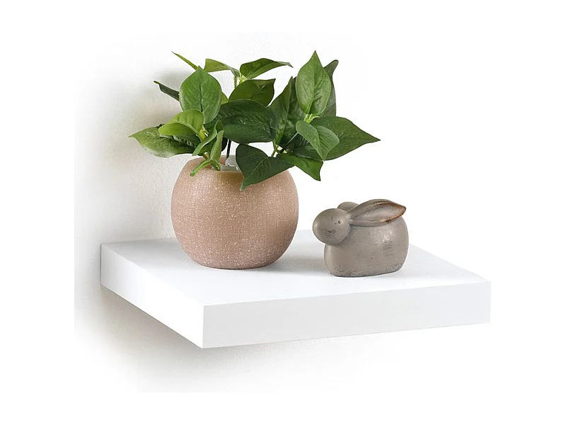 Étagère Murale Design "Flottante" 25cm Blanc