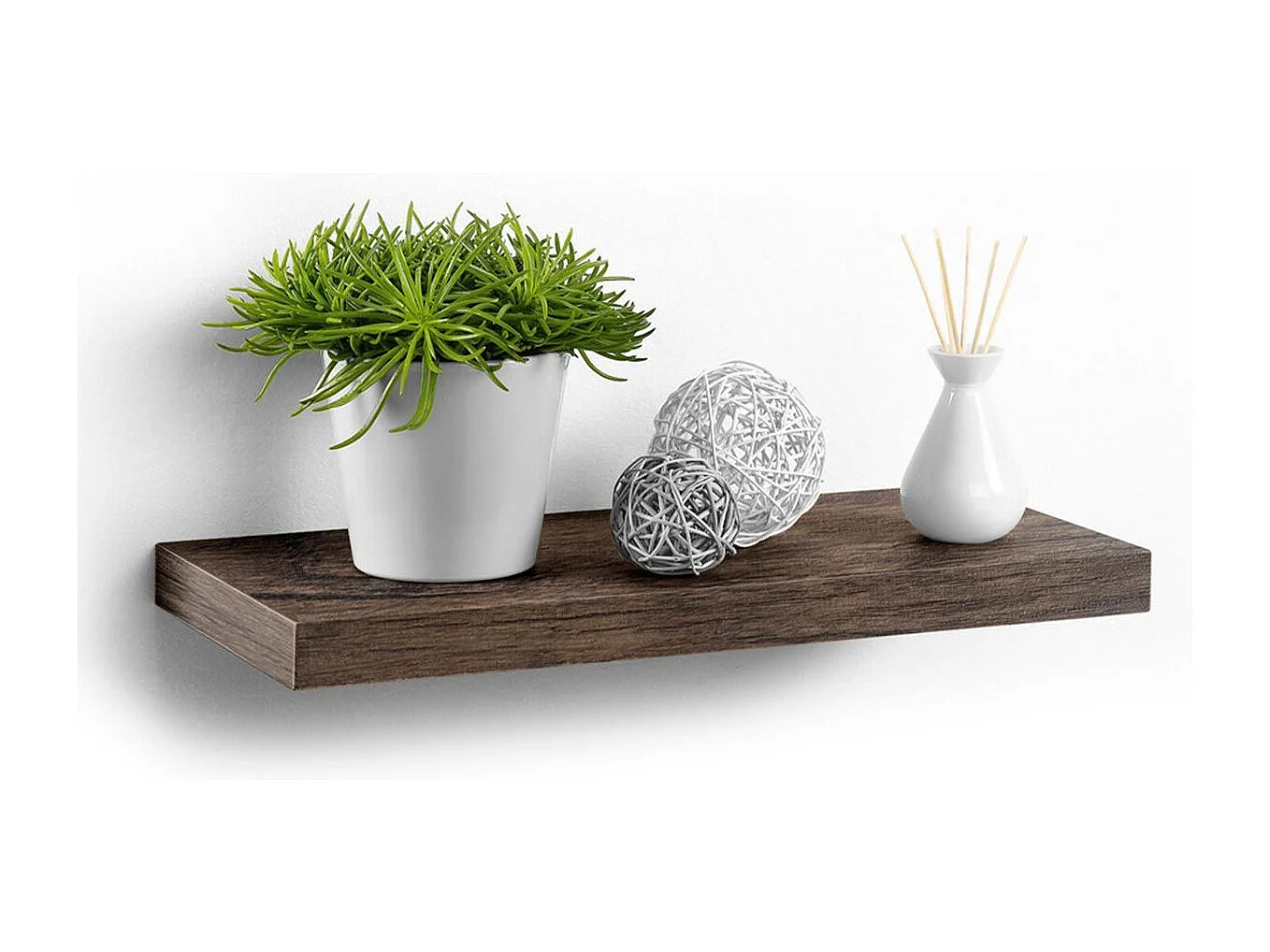 Étagère Murale Design "Flottante" 50cm Noyer