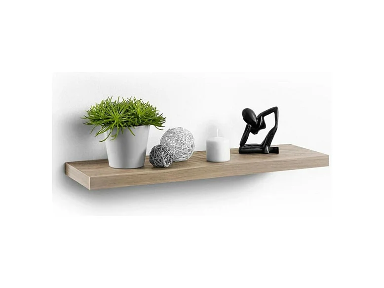 Étagère Murale Design "Flottante" 75cm Chêne