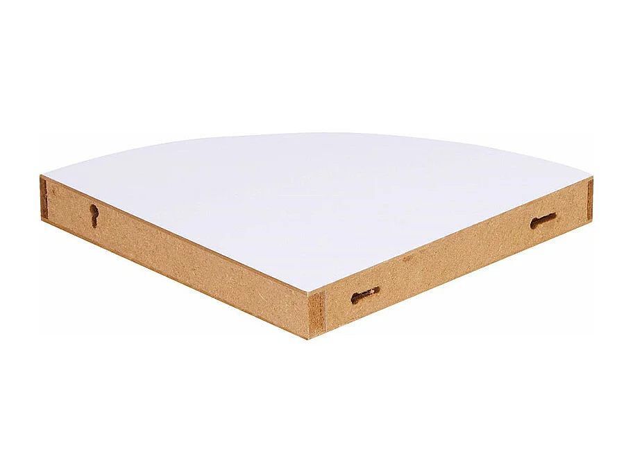 Étagère Murale d'Angle "Flottante" 25cm Blanc