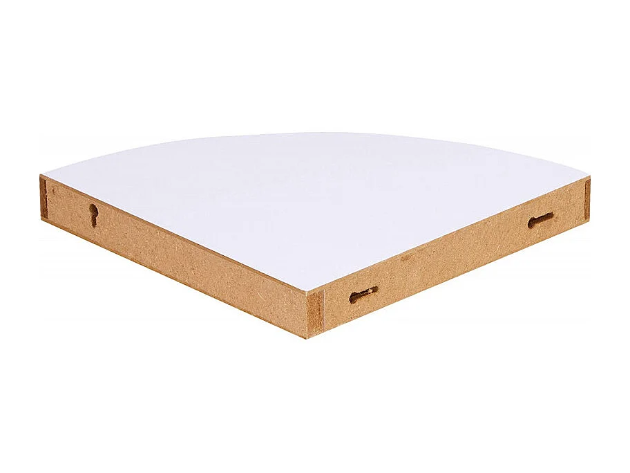 Étagère Murale d'Angle "Flottante" 25cm Blanc