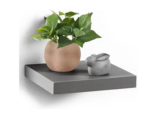 Étagère Murale Design "Flottante" 25cm Anthracite