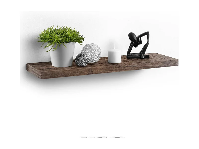 Étagère Murale Design "Flottante" 75cm Noyer