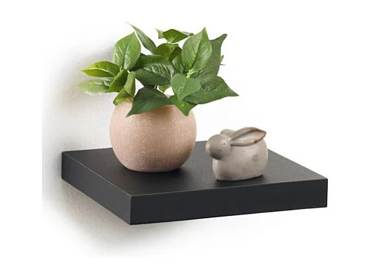 Étagère Murale Design "Flottante" 25cm Noir