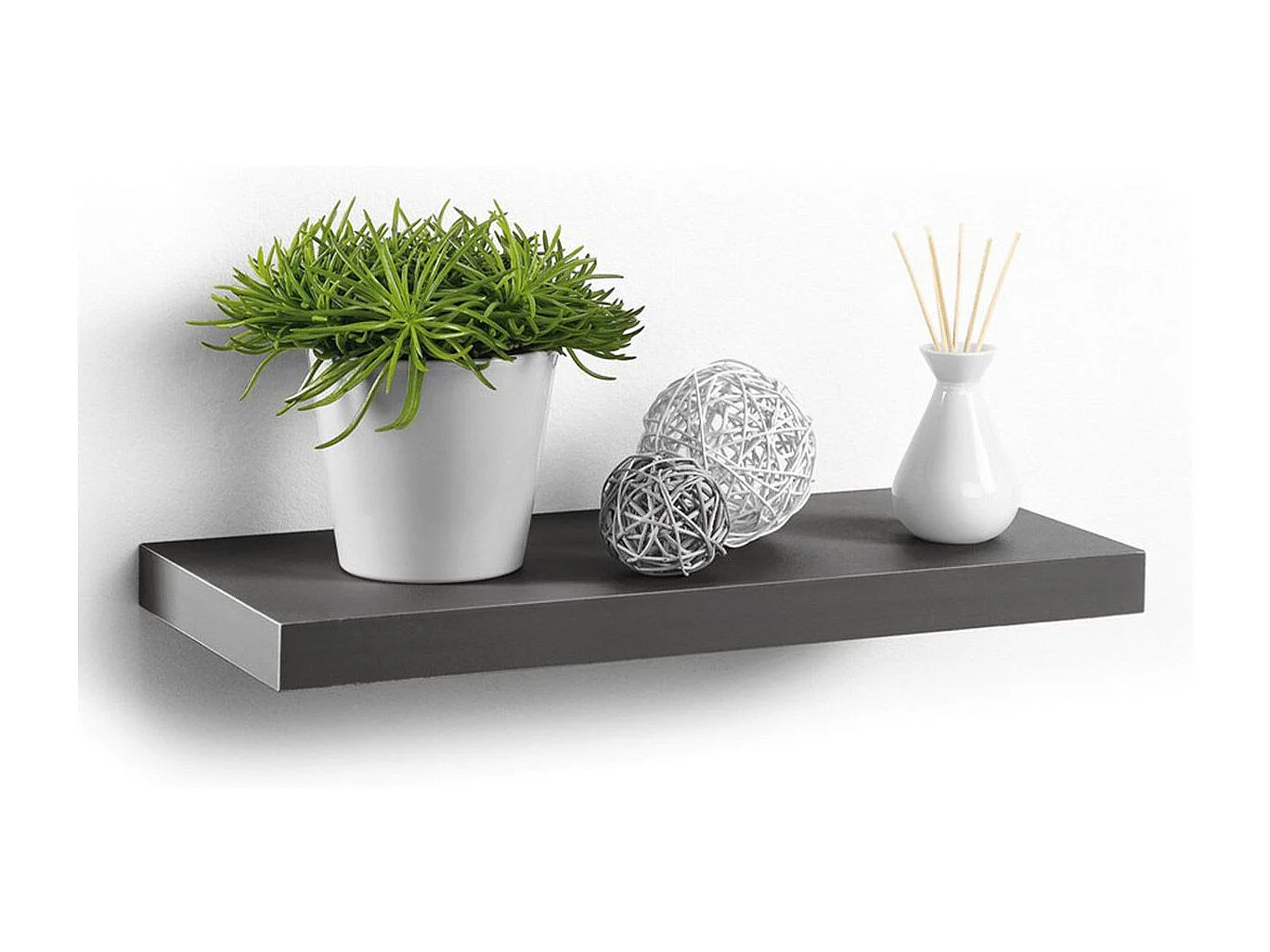 Étagère Murale Design "Flottante" 50cm Anthracite