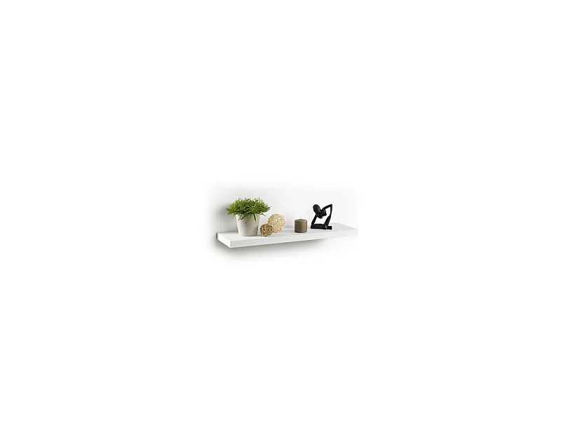 Étagère Murale Design "Flottante" 75cm Blanc