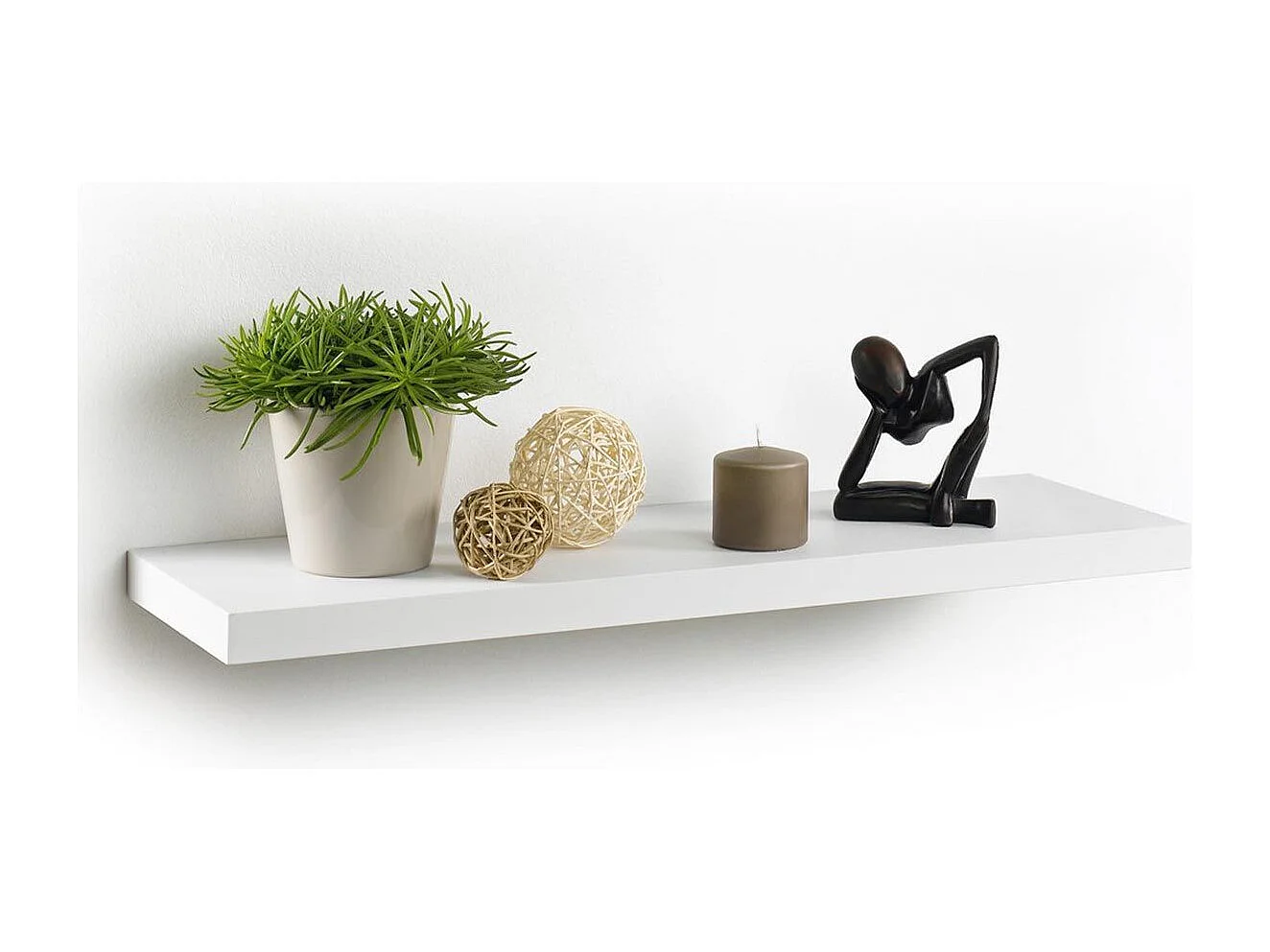 Étagère Murale Design "Flottante" 75cm Blanc