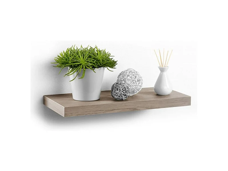 Étagère Murale Design "Flottante" 50cm Chêne