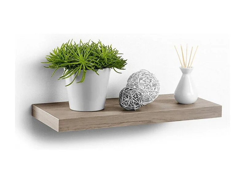 Étagère Murale Design "Flottante" 50cm Chêne