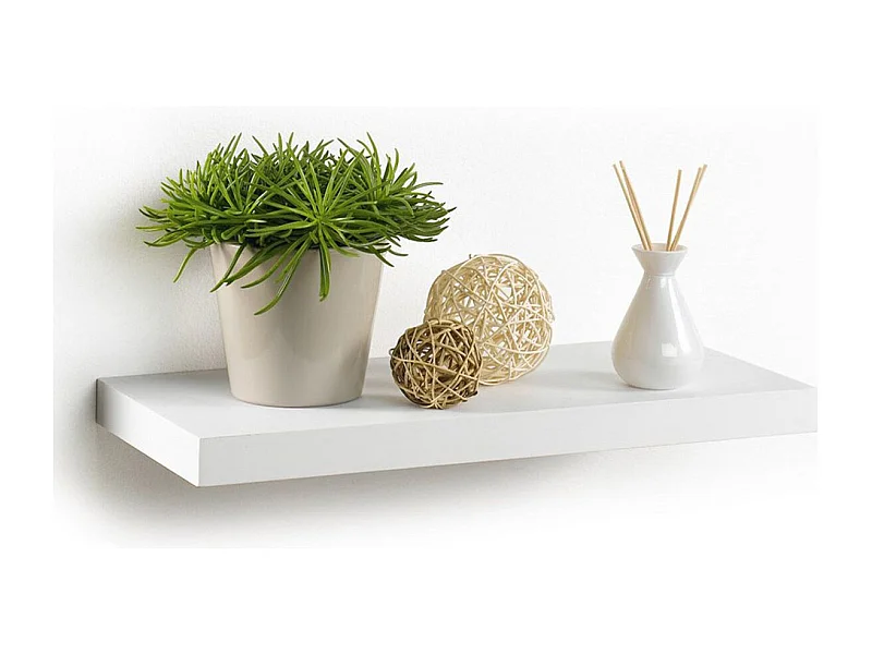 Étagère Murale Design "Flottante" 50cm Blanc