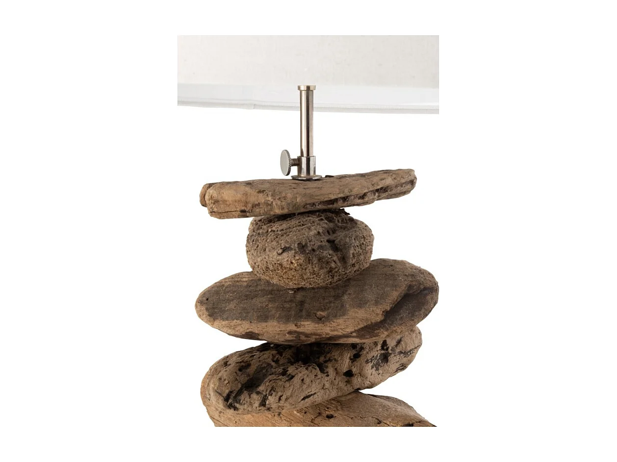 Lampe à Poser Design "Bois Flotté" 90cm Naturel