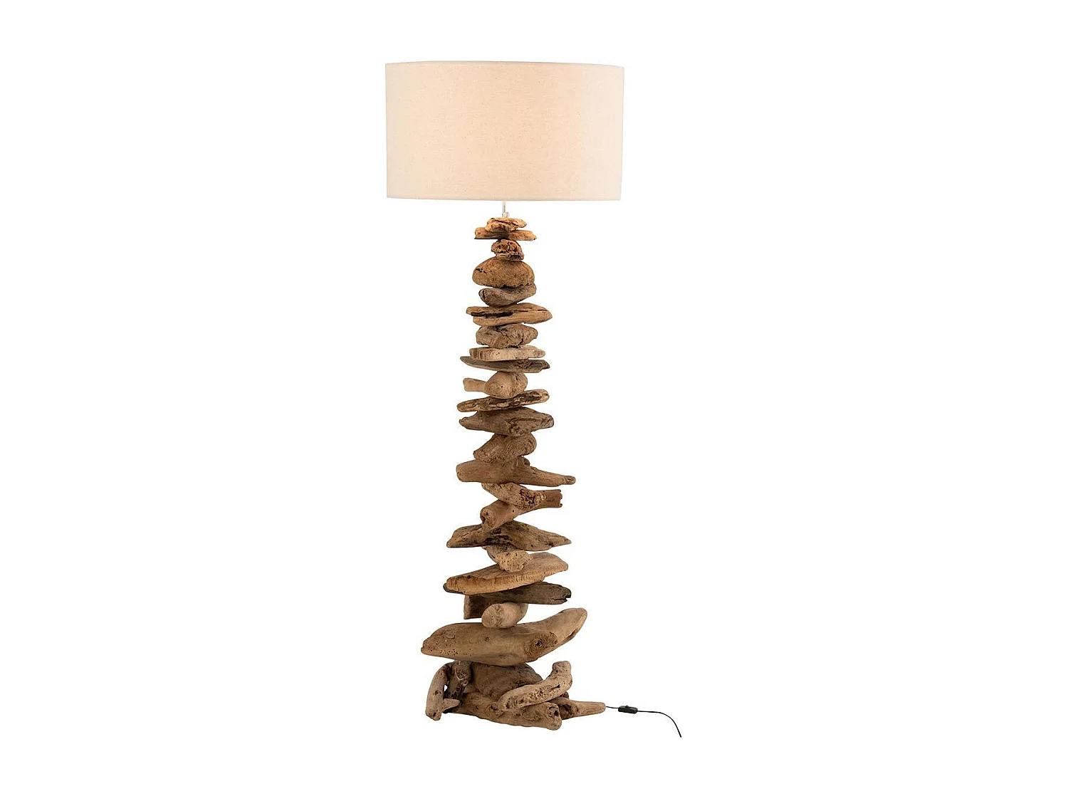 Lampadaire Design "Bois Flotté" 170cm Naturel