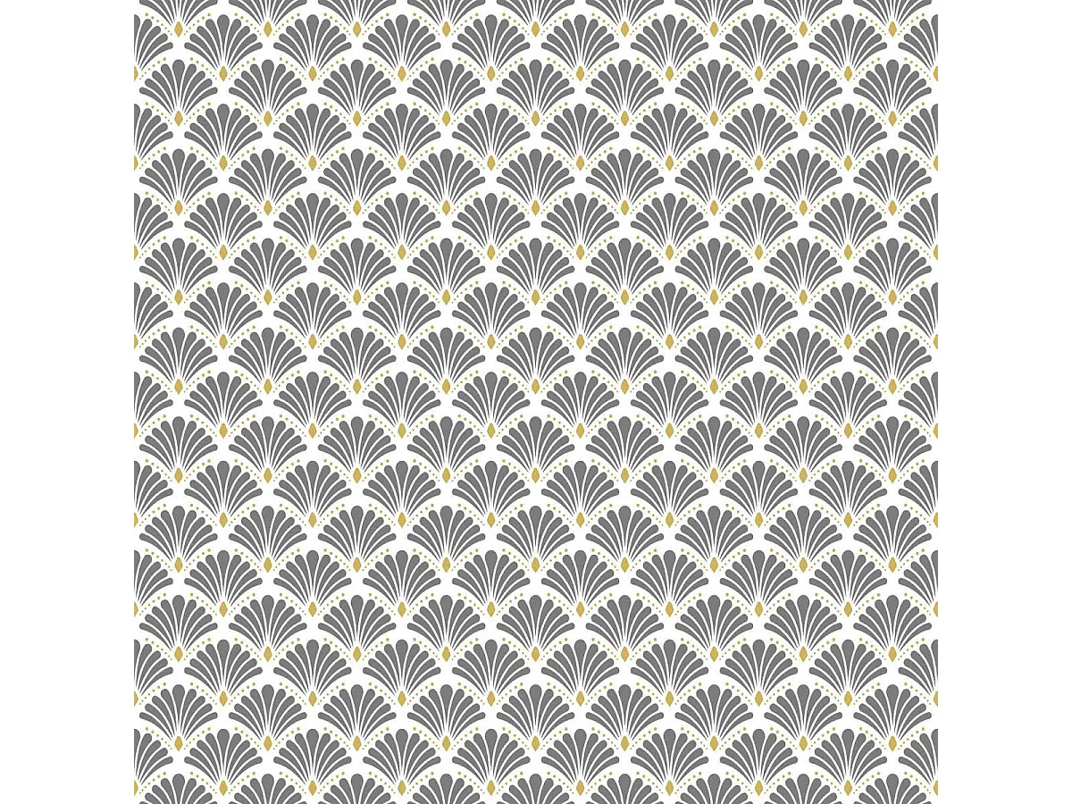 Nappe Ronde Imprimée "Artchic" 180cm Blanc