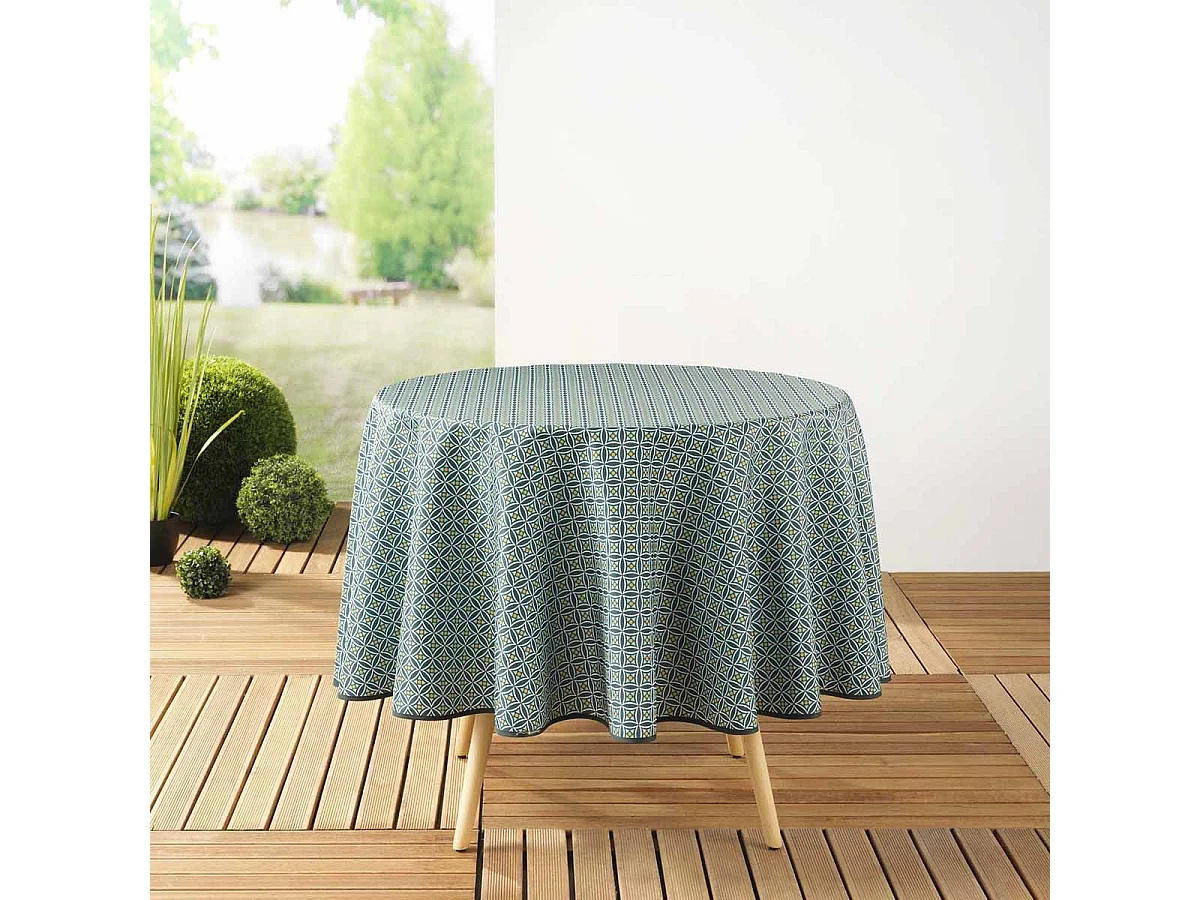 Nappe Ronde Antitache "Havana" 180cm Kaki