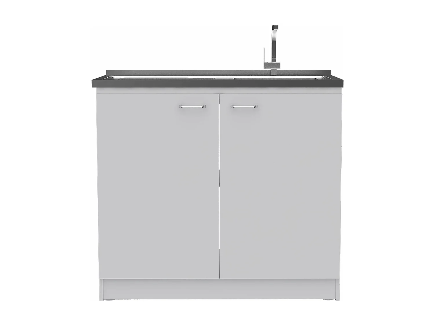 Conjunto Phoenix de Cocina, Isla de Cocina + Mueble de Cocina con fregadero