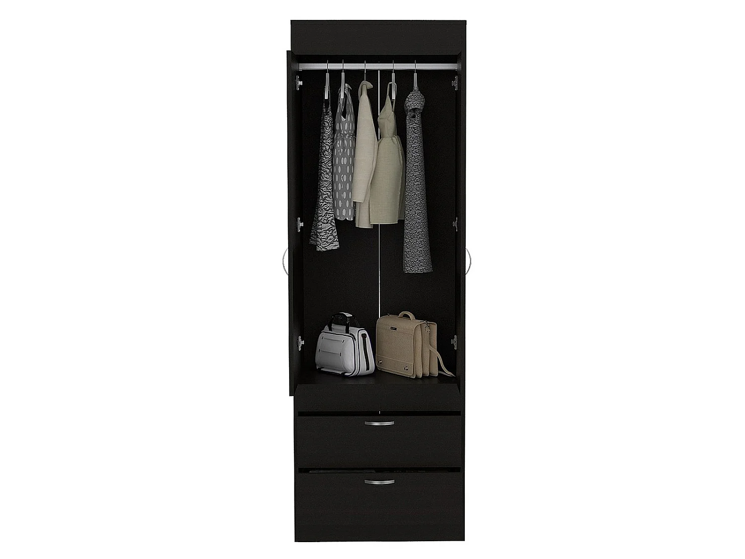 TUHOME CONCEPT Armadio Lisboa da 179 cm, wengé
