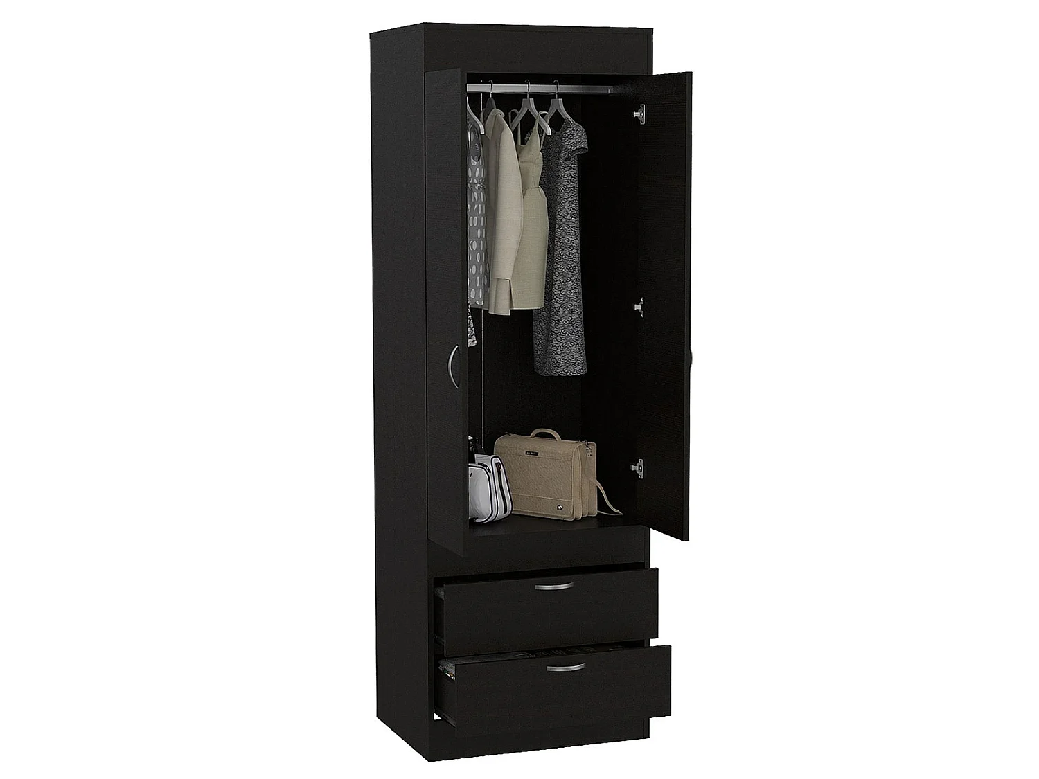 TUHOME CONCEPT Armadio Lisboa da 179 cm, wengé