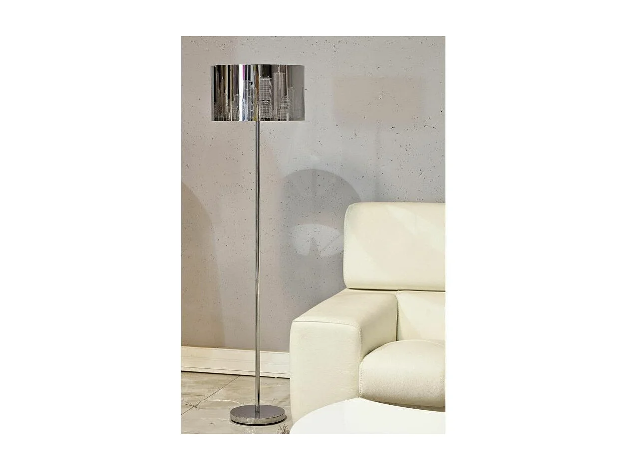 Lampadaire Design "New York" 150cm Argent