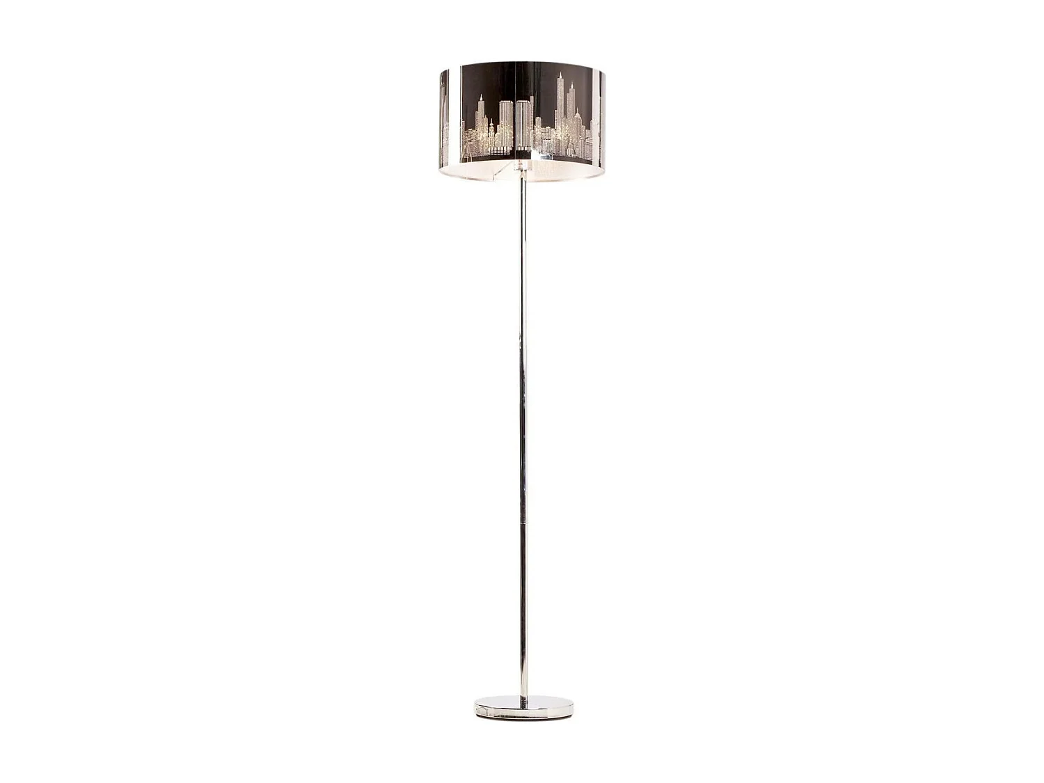 Lampadaire Design "New York" 150cm Argent