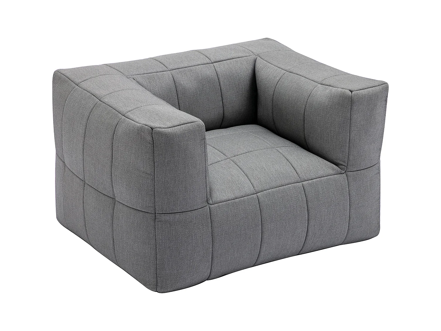 Fauteuil de jardin avec accoudoirs en tissu - Anthracite - LIVAI de MYLIA