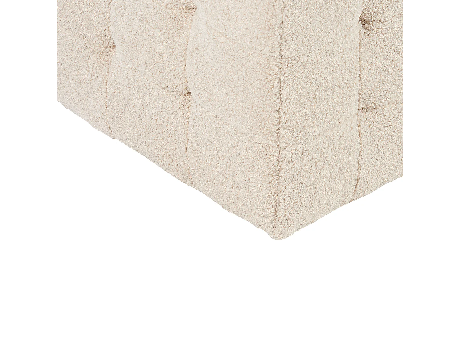 Aufbewahrungshocker MICHIGAN Bouclé Beige